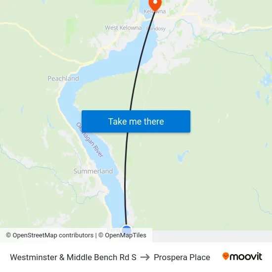 Westminster & Middle Bench Rd S to Prospera Place map
