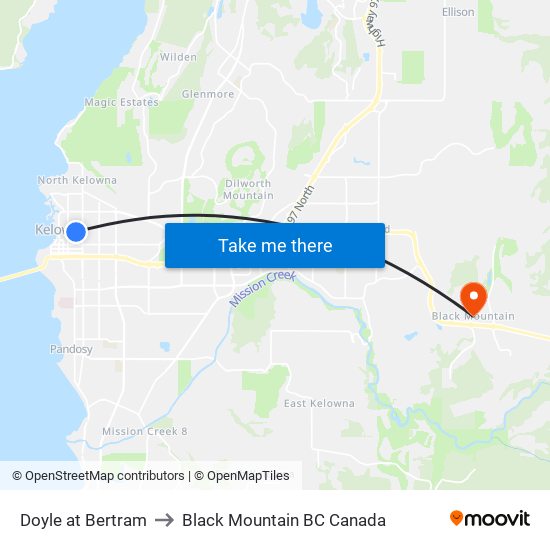 Doyle at Bertram to Black Mountain BC Canada map