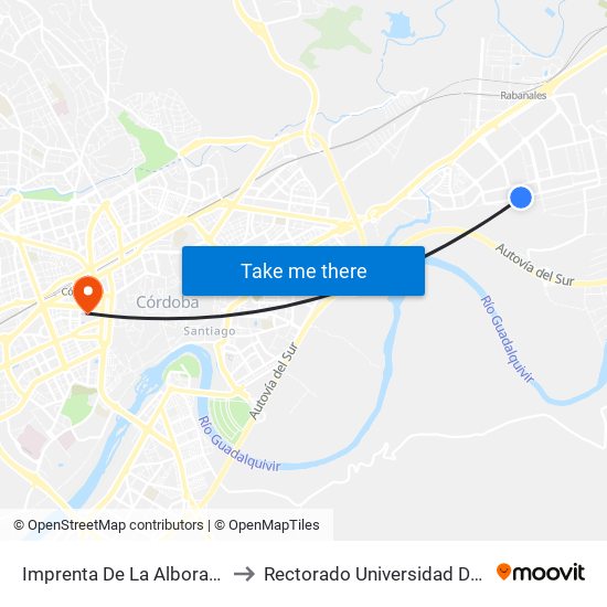 Imprenta De La Alborada (Deza) to Rectorado Universidad De Córdoba map