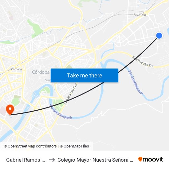 Gabriel Ramos Bejarano to Colegio Mayor Nuestra Señora De La Asunción map