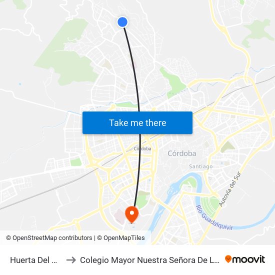 Huerta Del Hierro to Colegio Mayor Nuestra Señora De La Asunción map