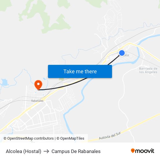 Alcolea (Hostal) to Campus De Rabanales map