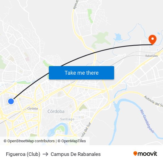 Figueroa (Club) to Campus De Rabanales map