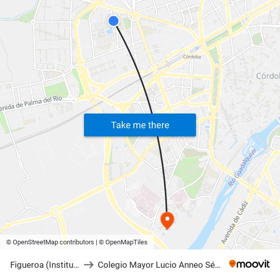Figueroa (Instituto) to Colegio Mayor Lucio Anneo Séneca map