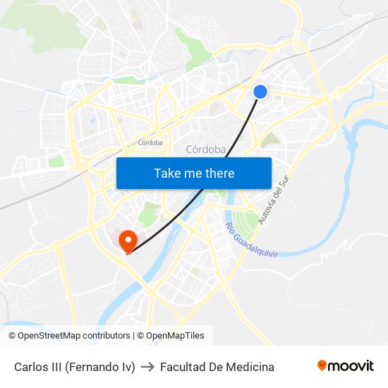 Carlos III (Fernando Iv) to Facultad De Medicina map