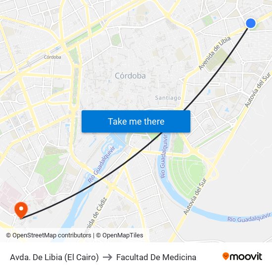 Avda. De Libia (El Cairo) to Facultad De Medicina map