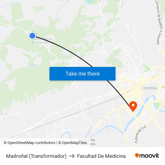 Madroñal (Transformador) to Facultad De Medicina map