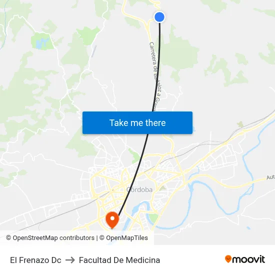 El Frenazo Dc to Facultad De Medicina map