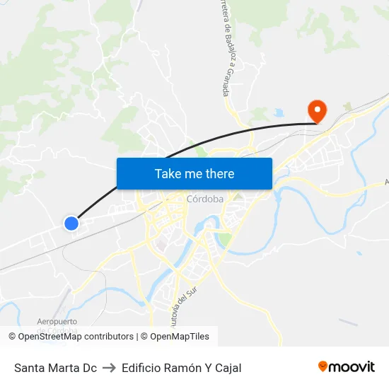 Santa Marta Dc to Edificio Ramón Y Cajal map