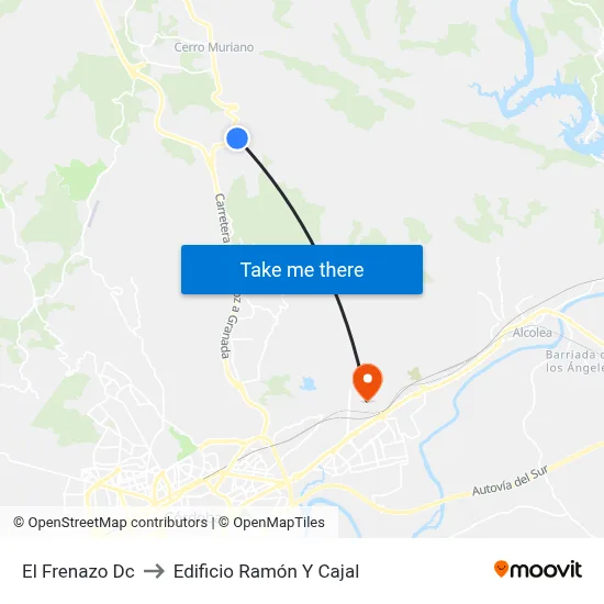 El Frenazo Dc to Edificio Ramón Y Cajal map