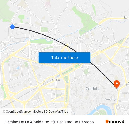 Camino De La Albaida Dc to Facultad De Derecho map