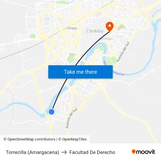 Torrecilla (Amargacena) to Facultad De Derecho map