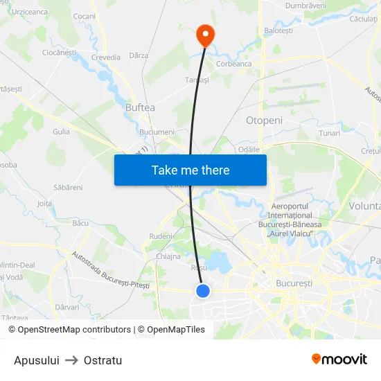 Apusului to Ostratu map