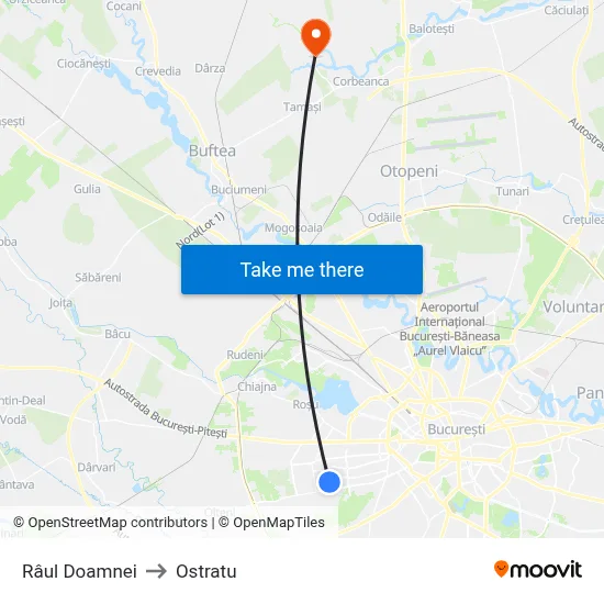 Râul Doamnei to Ostratu map