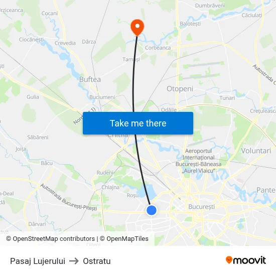 Pasaj Lujerului to Ostratu map