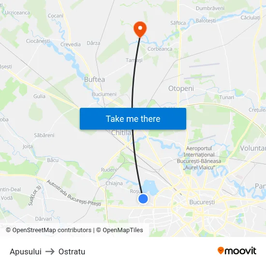 Apusului to Ostratu map
