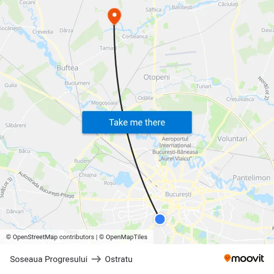 Soseaua Progresului to Ostratu map