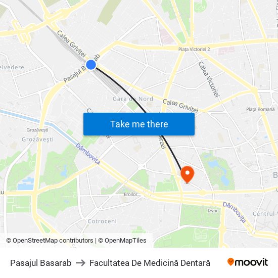 Pasajul Basarab to Facultatea De Medicină Dentară map