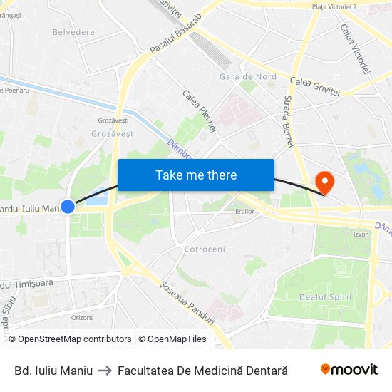 Bd. Iuliu Maniu to Facultatea De Medicină Dentară map