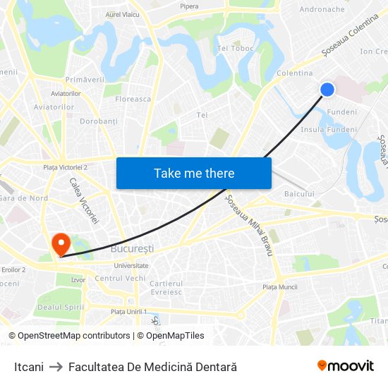 Itcani to Facultatea De Medicină Dentară map