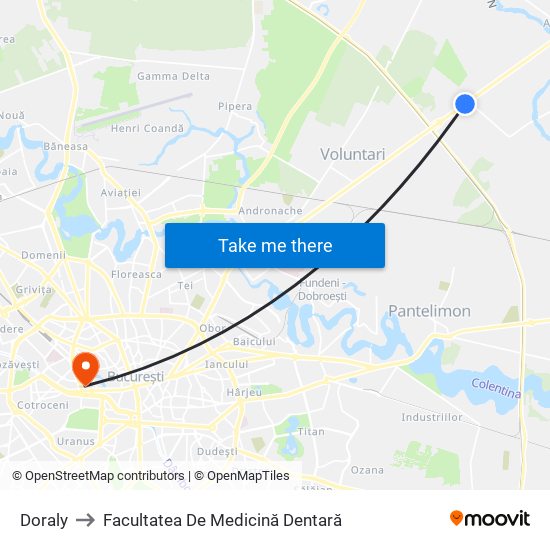 Doraly to Facultatea De Medicină Dentară map