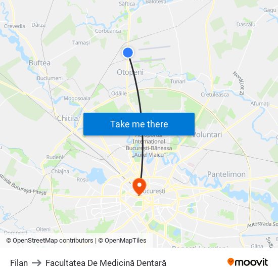 Filan to Facultatea De Medicină Dentară map