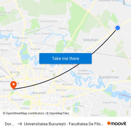 Doraly to Universitatea București - Facultatea De Filosofie map