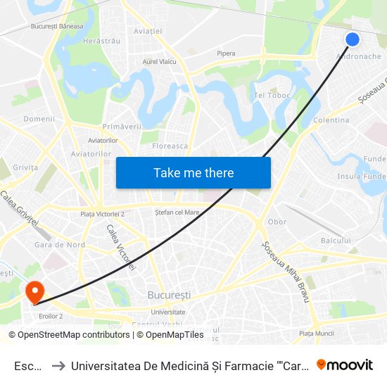 Escalei to Universitatea De Medicină Și Farmacie ""Carol Davila"" map
