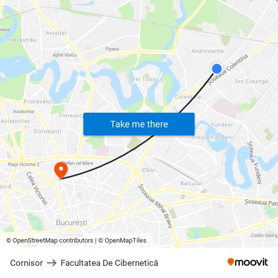 Cornisor to Facultatea De Cibernetică map