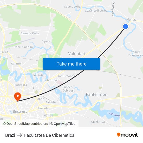 Brazi to Facultatea De Cibernetică map