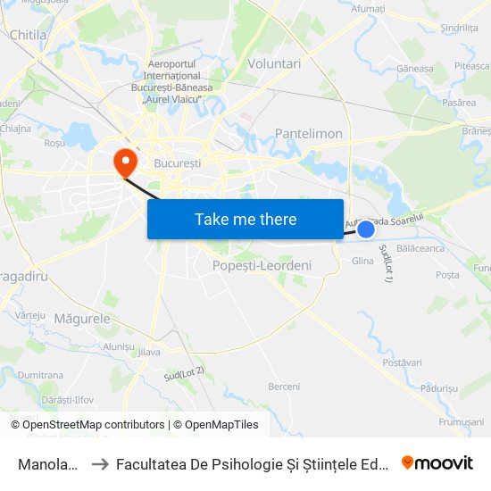 Manolache to Facultatea De Psihologie Și Științele Educației map