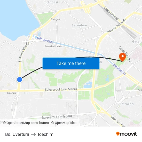 Bd. Uverturii to Icechim map