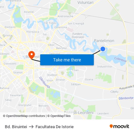 Bd. Biruintei to Facultatea De Istorie map