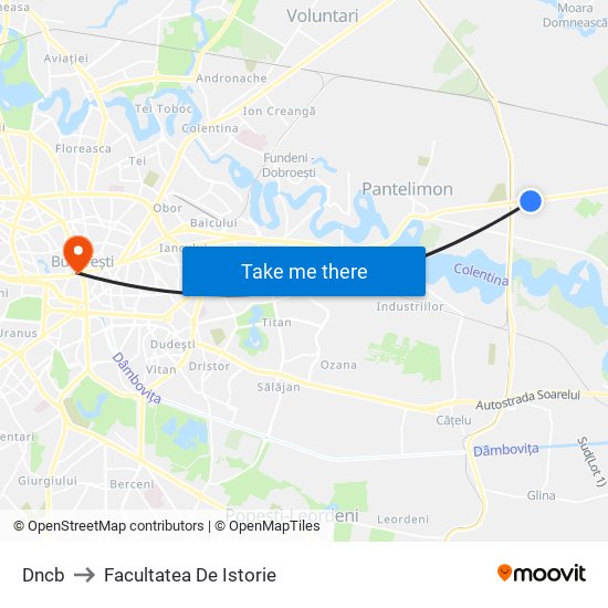 Dncb to Facultatea De Istorie map