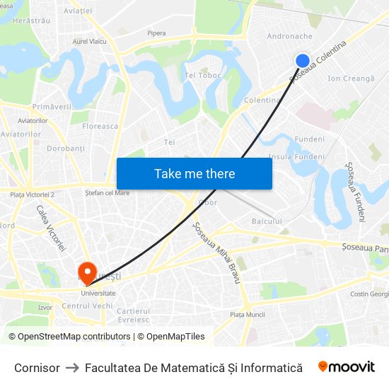 Cornisor to Facultatea De Matematică Și Informatică map