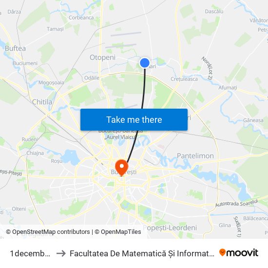 1decembrie to Facultatea De Matematică Și Informatică map