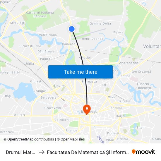 Drumul Matasii to Facultatea De Matematică Și Informatică map