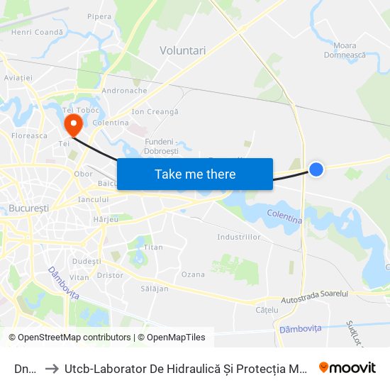 Dncb to Utcb-Laborator De Hidraulică Și Protecția Mediului map