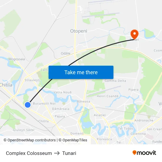 Complex Colosseum to Tunari map