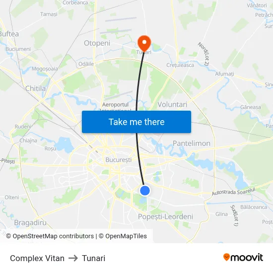 Complex Vitan to Tunari map