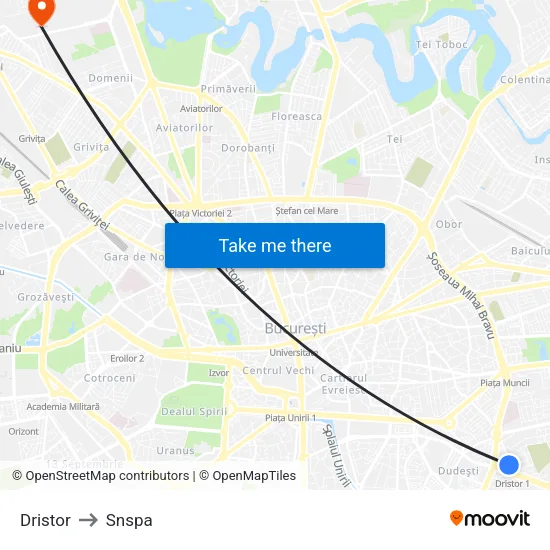 Dristor to Snspa map