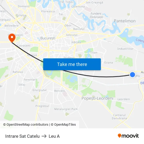 Intrare Sat Catelu to Leu A map