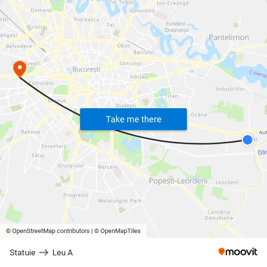 Statuie to Leu A map