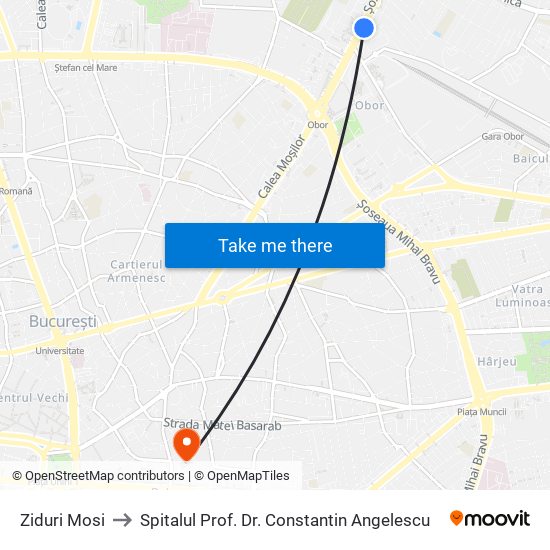 Ziduri Mosi to Spitalul Prof. Dr. Constantin Angelescu map