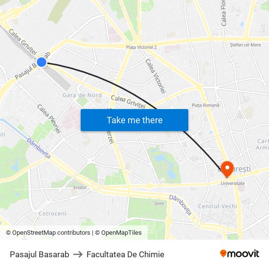 Pasajul Basarab to Facultatea De Chimie map