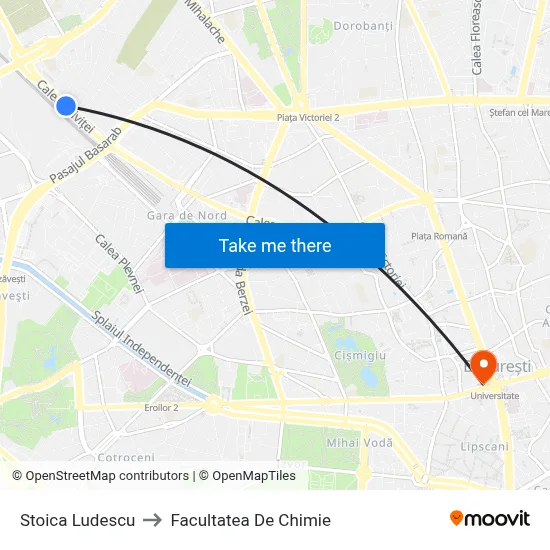 Stoica Ludescu to Facultatea De Chimie map