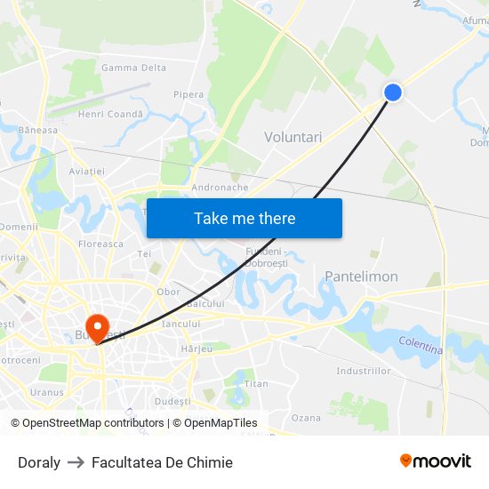 Doraly to Facultatea De Chimie map