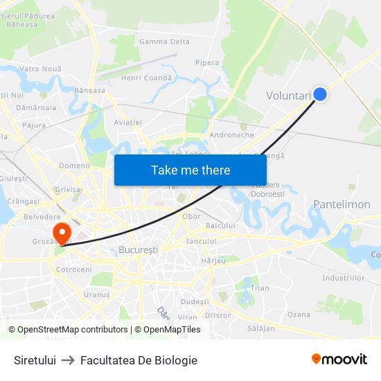 Siretului to Facultatea De Biologie map