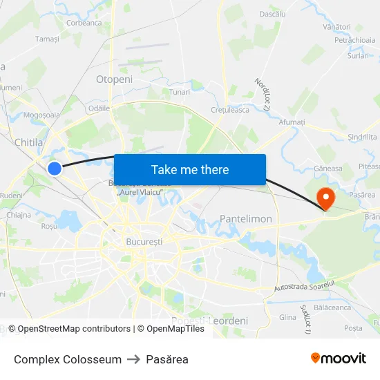 Complex Colosseum to Pasărea map