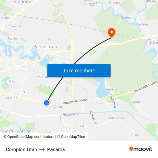 Complex Titan to Pasărea map